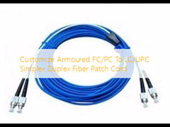 Dostosuj opancerzony kabel światłowodowy FC/PC do LC/UPC Simplex Duplex Fiber