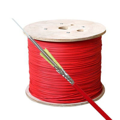 kupować Red Indoor Flame Retardant Jacket DTS Distributed Temperature Sensing Fiber Optic Cable produkcja internetowa