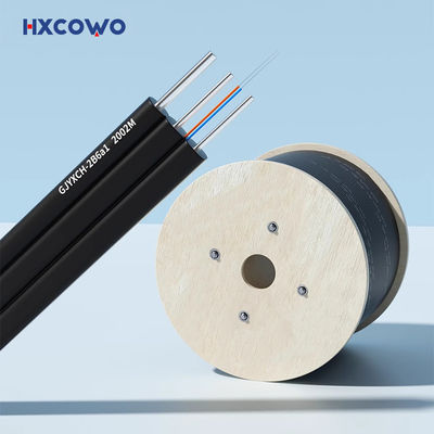 kupować LSZH GJYXCH Samonośny kabel światłowodowy do FTTH Outdoor 1 rdzeń 1KM 9/125 G657A produkcja online