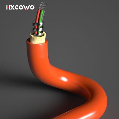 kupować Długość na zamówienie Multimode 6 Core 12 Core Flexible Spiral Steel Armoured Fiber Optical Cable produkcja online