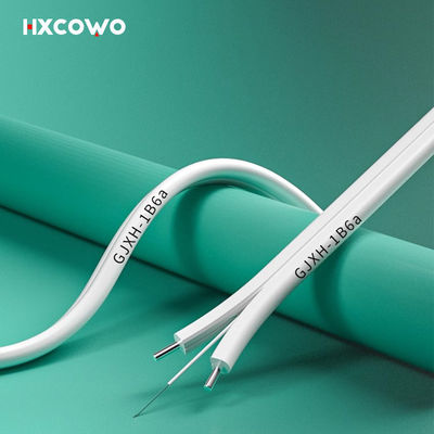 kupować SM G652D G657A GJXH Indoor Optical Fiber Cable With LSZH Jacket 2 Core produkcja internetowa