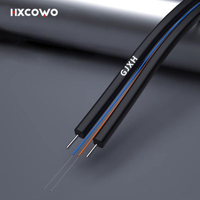 kupować Telecom Communication Indoor Fiber Cable 1 2 4 Core GJXH G657A2 6 Core Wire Cable produkcja internetowa