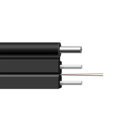 kupować G657A 1km FTTH Drop Cable 1 2 4 6 8 12 Core PVC Fiber Optical Cable for Indoor/Outdoor produkcja internetowa