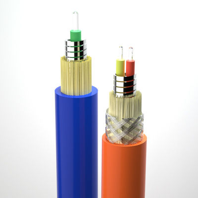kupować Spiralny opancerzony kabel światłowodowy 2,0 / 3,0 mm CPR FTTH 1 rdzeń jednomodowy wewnętrzny elastyczny produkcja online