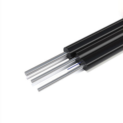 kupować HXCOWO FTTH Outdoor GJYXCH 1 2 4 Core G657A1 Steel Wire Or FRP Black Fiber Optic Drop Cable produkcja internetowa