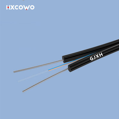 kupować Speed Internet Indoor Fiber Optic Cable GJXH Metallic Strength Member G657A1 2Core produkcja internetowa
