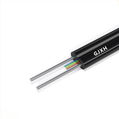 kupować G657A1 G657A2 Indoor Fiber Optic Cable With Steel Messenger 1/2/4/6/8/12Cores produkcja internetowa
