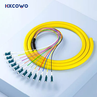 kupować SM G652D G657A Pigtail światłowodowy 0,9 mm 12 kolorowych rdzeni światłowodowych LC UPC APC Patch Cord Pigtail produkcja online