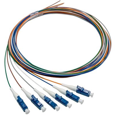 kupować FTTN HXCOWO 6 Bundle Distribution Fiber Optic Pigtail LC/UPC SM 9/125 Fanout 0.9mm Optical Fiber Pigtail produkcja internetowa