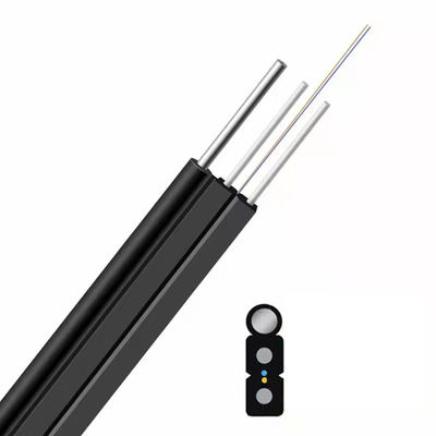 kupować 1F Niestandardowy kolor rysunek 8 Samopodtrzymujący się łuk typu GJYXCH FTTH Flat Drop Outdoor Fiber Optic Cable produkcja online