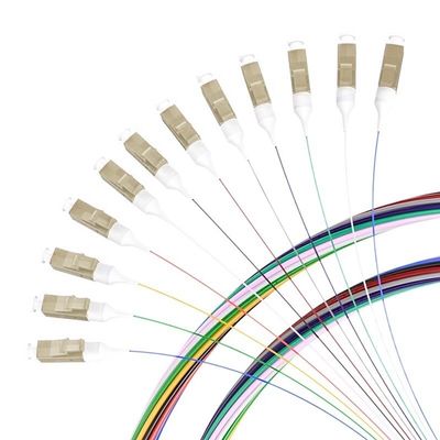 kupować Customized Lengths 12 Cores LC/APC Singlemode Fiber Optic Pigtail for FTTN Connection produkcja internetowa