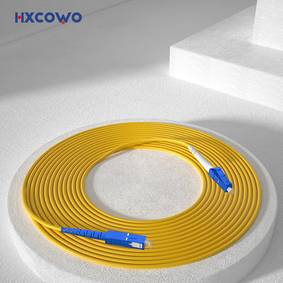 kupować HXCOWO LC SC/UPC Optical 1M Single Mode Single Core 3.0mm Fiber Cable Patch for FTTX produkcja internetowa