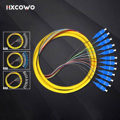 kupować HXCOWO FTTN Fiber Pigtails 12 Cores SC LC Pigtail ST FC UPC/APC MM 50/125 62.5/125 produkcja internetowa