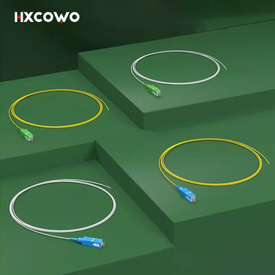 kupować Kolorowa długość pigtaila światłowodowego Dostosowane długości 1 m / 2 m / 3 m SM MM produkcja online