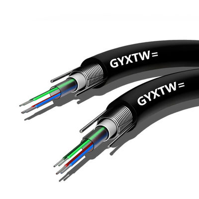 kupować Black Outdoor Armored Fiber Optic Cable G652D Duct Optical Fiber Cable produkcja internetowa