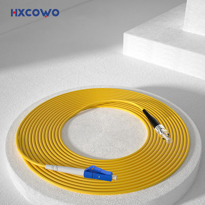 kupować HXCOWO SM SX G657A2 LC/UPC-FC 2 3mm LSZH Armored Fiber Optic Cable Patch for Wifi Network produkcja internetowa