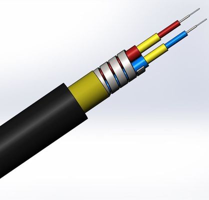 kupować SM LC SC FC CPRI Waterproof FTTA Jumper Armored Fiber Optic Cable 7.0mm 2C 4C produkcja internetowa