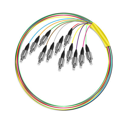 kupować prędkość HXCOWO 12 Core G652D LSZH FC Fanout Bunchy Breakout Fiber Optic Pigtail dla sieci 4g produkcja online