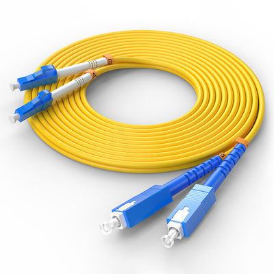 kupować FTTH FTTxFTTB Sieć LC-SC Multimode Duplex Fiber Optic Cable z dostosowanymi kolorami produkcja online