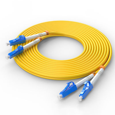 kupować Jednopodobny płat LC/UPC-LC/UPC FTTH Duplex Fiber Optic Cable Patch dla dostosowanych kolorów produkcja online