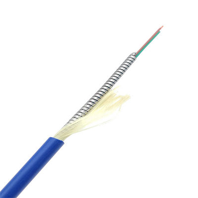 kupować Stainless Steel OM3 OM4 Armored Fiber 6 Core G652D PVC LSZH produkcja internetowa