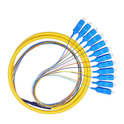 kupować Customized Lengths HXCOWO 12 Color Multimode OM4 SC Connector 0.9mm Fiber Optic Pigtail produkcja internetowa