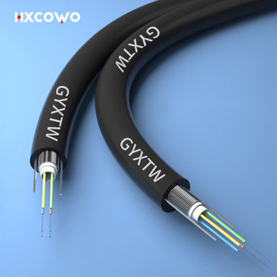 kupować GYXTW Armoured Fiber Optic Cable HXCOWO Singlemode Self Supporting produkcja internetowa