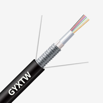 kupować Długość niestandardowa HXCOWO GYXTW G652D 2/4/6/8/12/24/24/48/96 Kabel optyczny o opancerzonej pierścieni produkcja online