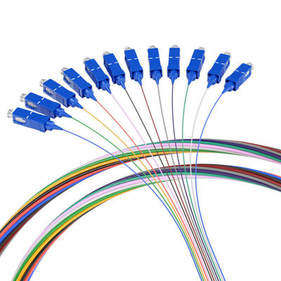kupować Customized Lengths 1m/2m/3m... 1 HXCOWO 12Core-Color SC Single-Mode G657/G652D Fiber Optic Pigtails produkcja internetowa