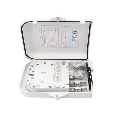 kupować Black White OEM Fiber Optic Distribution Box FTTX 8 Core With 1 8 PLC Splitter produkcja internetowa