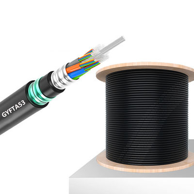 kupować Non Metallic Outdoor Armored Fiber Optic Cable GYFTA53 Custom Length produkcja internetowa
