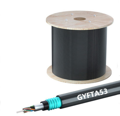 kupować Outdoor Armored Fiber Optic Cable GYFTA53 1 2 4 Core for Long-Lasting Communication produkcja internetowa