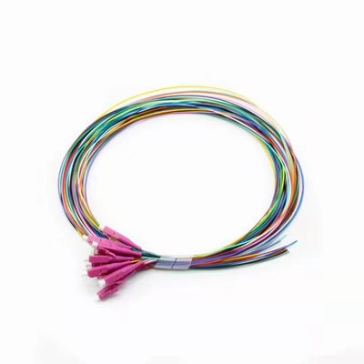 kupować 12 Cores LC UPC Fiber Optic Pigtail Multimode G657A1 FTTH Pigtail For Network Connections produkcja internetowa