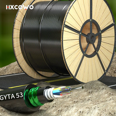 kupować G652D/G657A1/G657A2 Fiber Optic Cable GYTA53 6-288 Core for Telecom Comunication produkcja internetowa