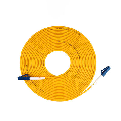 kupować Indoor SM G652D G657A1 G657A2 Simplex 3.0mm LC UPC Fiber Optic Cable Patch for FTTxFTTB produkcja internetowa