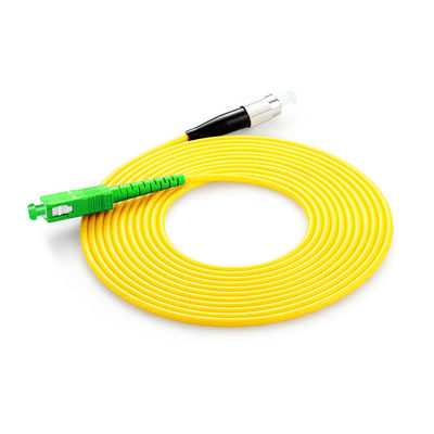 kupować PVC LSZH Fiber Optic Cable Patch SC FC LC ST Connector Type HXCOWO G652D G657A APC UPC produkcja internetowa