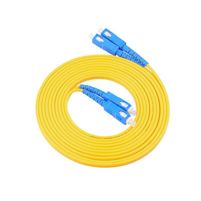 kupować PVC LSZH HXCOWO FTTH 1.6mm 2mm 3mm Duplex SC UPC Jumper 1.5m 3.5m Armored Fiber Optic Cable Patch produkcja internetowa