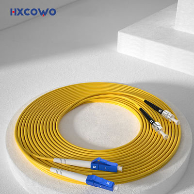 kupować 1.5m Yellow Duplex Armored Patch Cord HXCOWO 2.0mm SM MM 9/125 LC/UPC To ST produkcja internetowa
