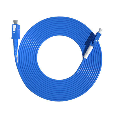 kupować HXCOWO Waterproof Single Mode Simplex 9/125 3.0mm SC-LC Armored Fiber Optic Cable Patch produkcja internetowa
