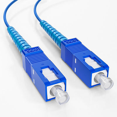 kupować Blue SC SM 2.0 MM 3.0 MM 1M 2M 5M 10M Armored Fiber Patch Cord For FTTN Network produkcja internetowa