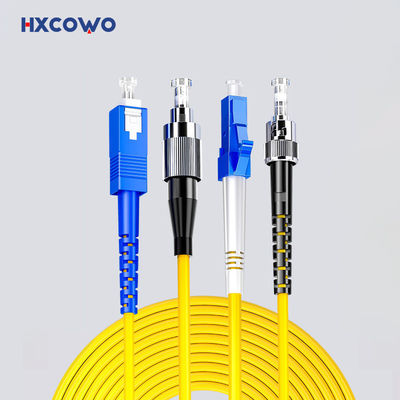 kupować HXCOWO SC LC FC ST MTRJ APC/UPC Connectors Indoor Armored Fiber Optical Patch Cord 1 produkcja internetowa