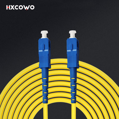 kupować FTTH Armored Fiber Optic Patch Cable G652D G657A1 G657A2 HXCOWO SC SC UPC APC produkcja internetowa