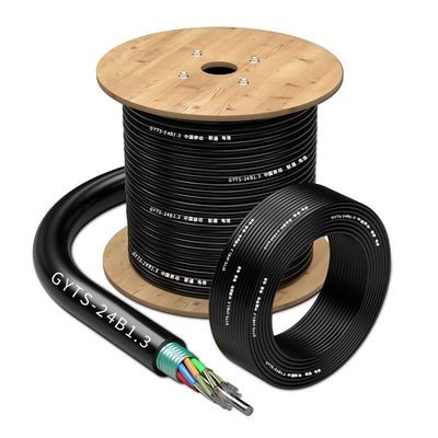 kupować Czarny G72B1.3 G652D 36B1.3 PE Zewnętrzny opancerzony kabel światłowodowy do rurociągu napowietrznego produkcja online