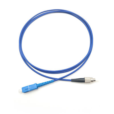 kupować Blue SS Single Mode Fiber Patch Cord G625D Pre Terminated Fiber Cable produkcja internetowa
