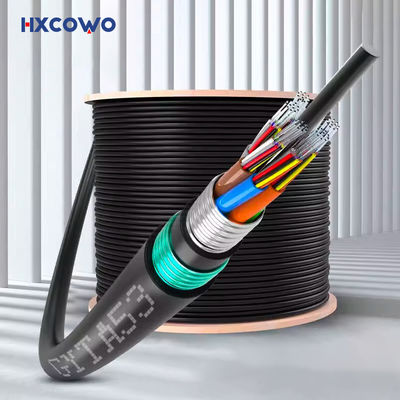 kupować GYTA53 Kabel zewnętrzny opancerzony włóknem optycznym z rdzeniem 48/72/96/144 G652D/G657A1/G657A2 Rodzaj włókien i długość niestandardowa produkcja online