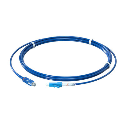 PVC Armoured Single Mode 9/125 G652D Simplex SC/UPC-LC/UPC Włóknooptyczne Przesyłki do przesyłania sygnałów FTTTB