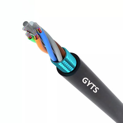 12 rdzeniowy kabel światłowodowy zewnętrzny opancerzony kabel światłowodowy wyposażony w oponę G652D z włókna i taśmy stalowej falistej dla wydajności